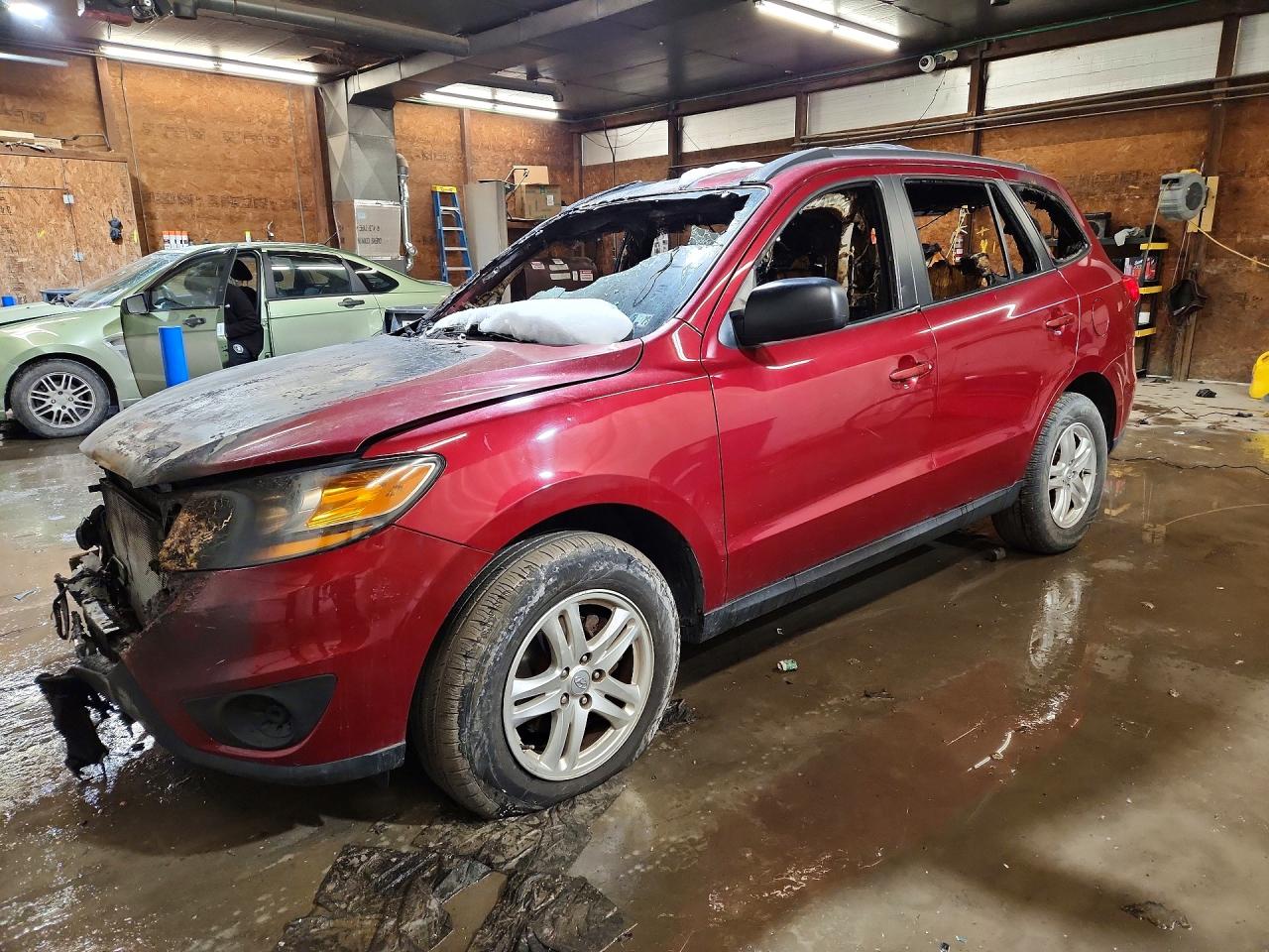2011 Hyundai Santa Fe GLS, VIN 5XYZG3AB7BG070838 — Burn