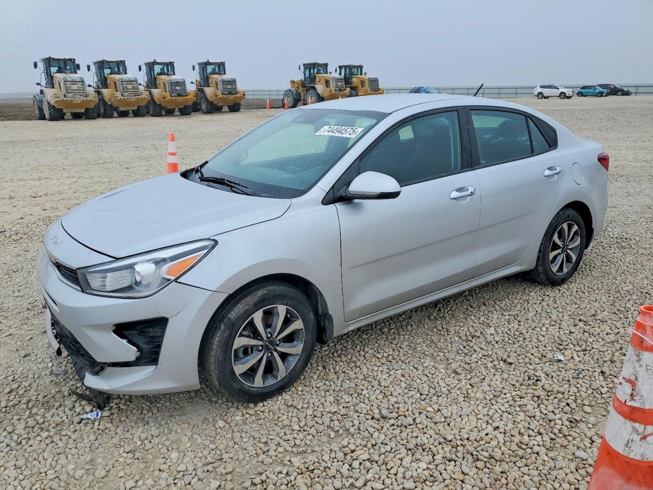 2023 Kia Rio S, VIN 3KPA24AD2PE520497 — Undercarriage