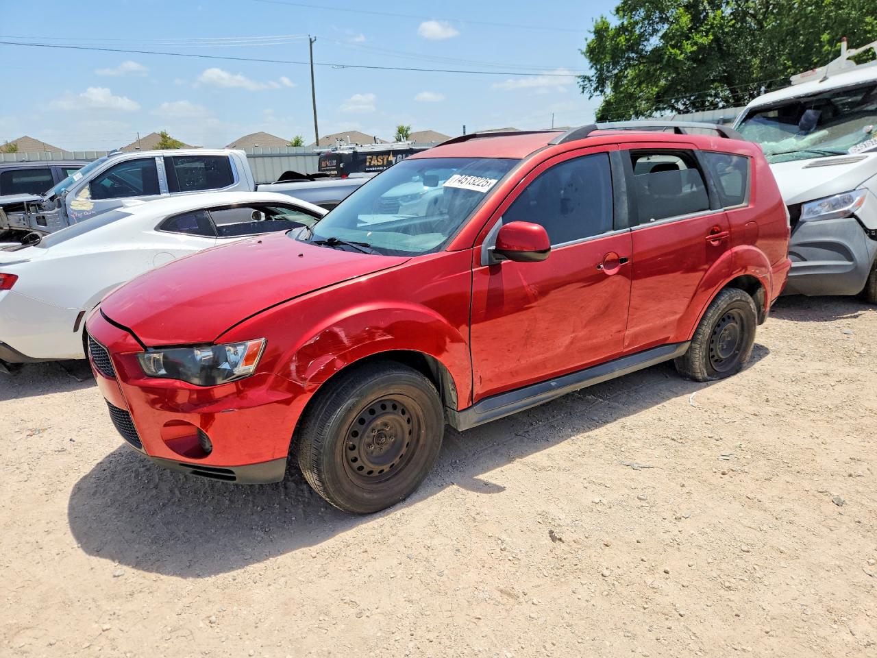 2012 Mitsubishi Outlander ES, VIN JA4AS2AW8CU002048 — Hail