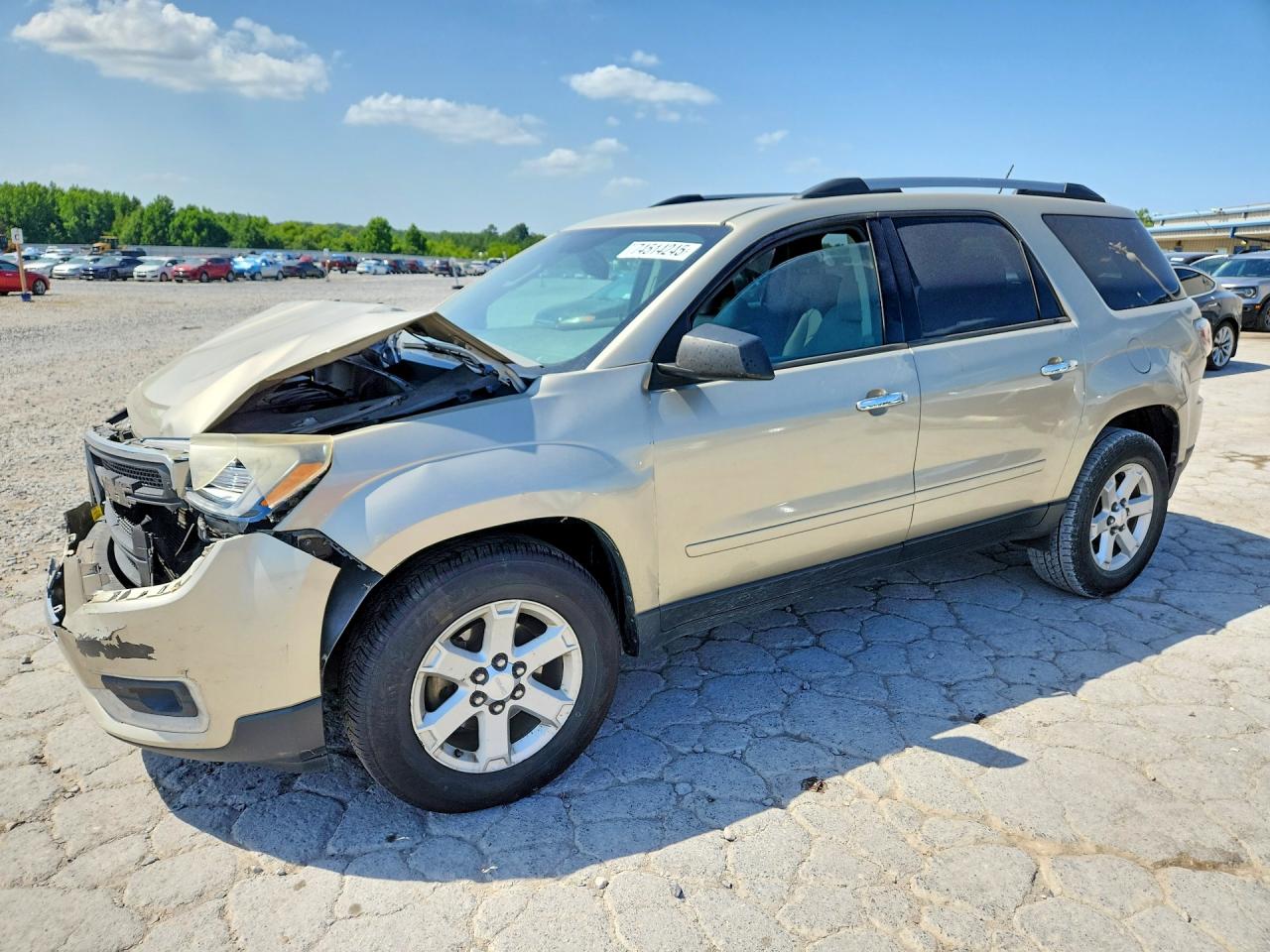 2015 GMC Acadia SLE, VIN 1GKKRPKDXFJ376557 — Front end