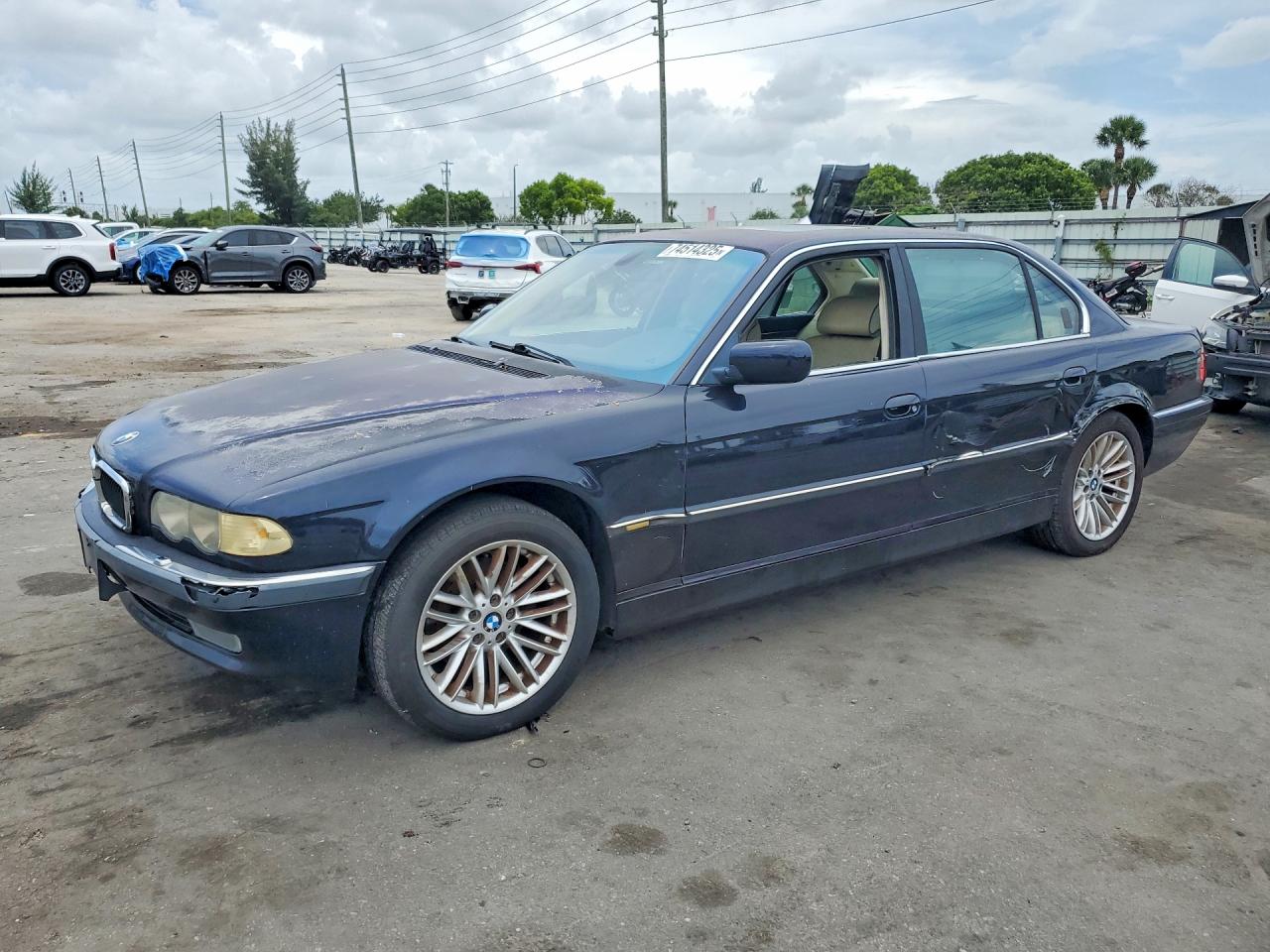 2001 BMW 7 Series 740iL, VIN WBAGH83471DP25350 — Side