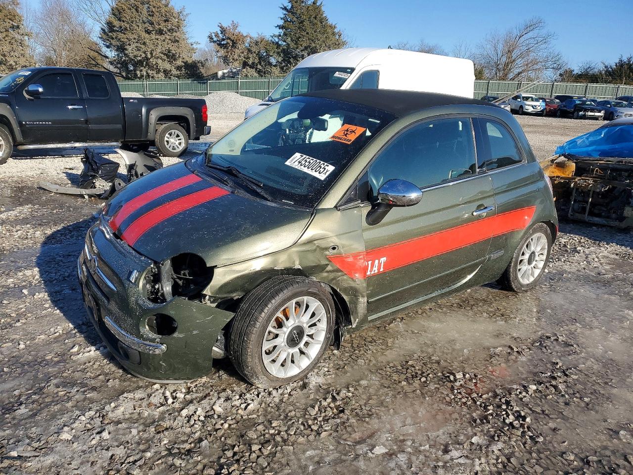2014 FIAT 500 Lounge, VIN 3C3CFFER7ET169128 — Front end