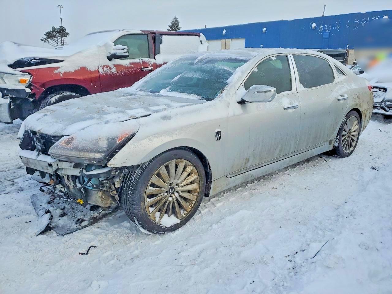 2016 Hyundai Equus Ultimate, VIN KMHGH4JH9GU101068 — Front end