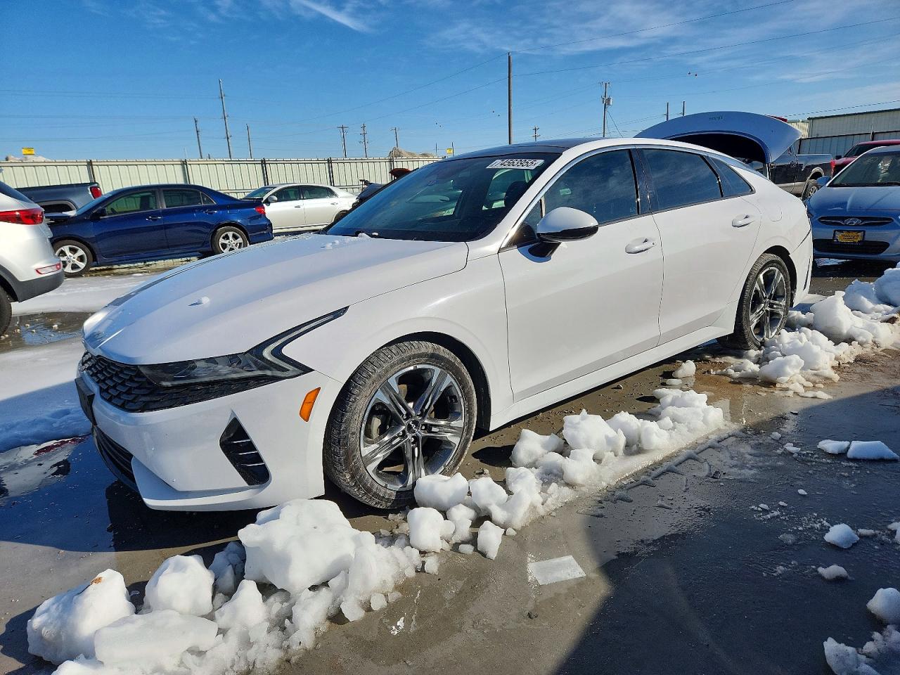 2022 Kia K5 EX, VIN 5XXG34J28NG088587 — Rear end