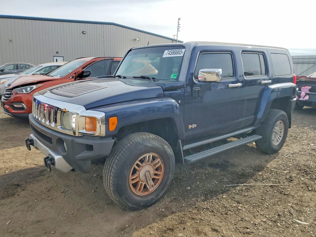 2008 Hummer H3 SUV, VIN 5GTEN13E488186054 — Prior damage history