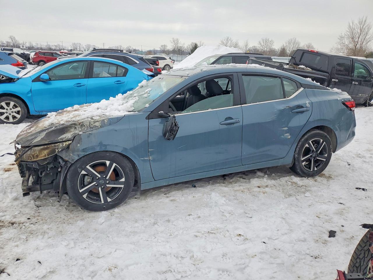 2024 Nissan Sentra SV, VIN 3N1AB8CV5RY370340 — Вандализм