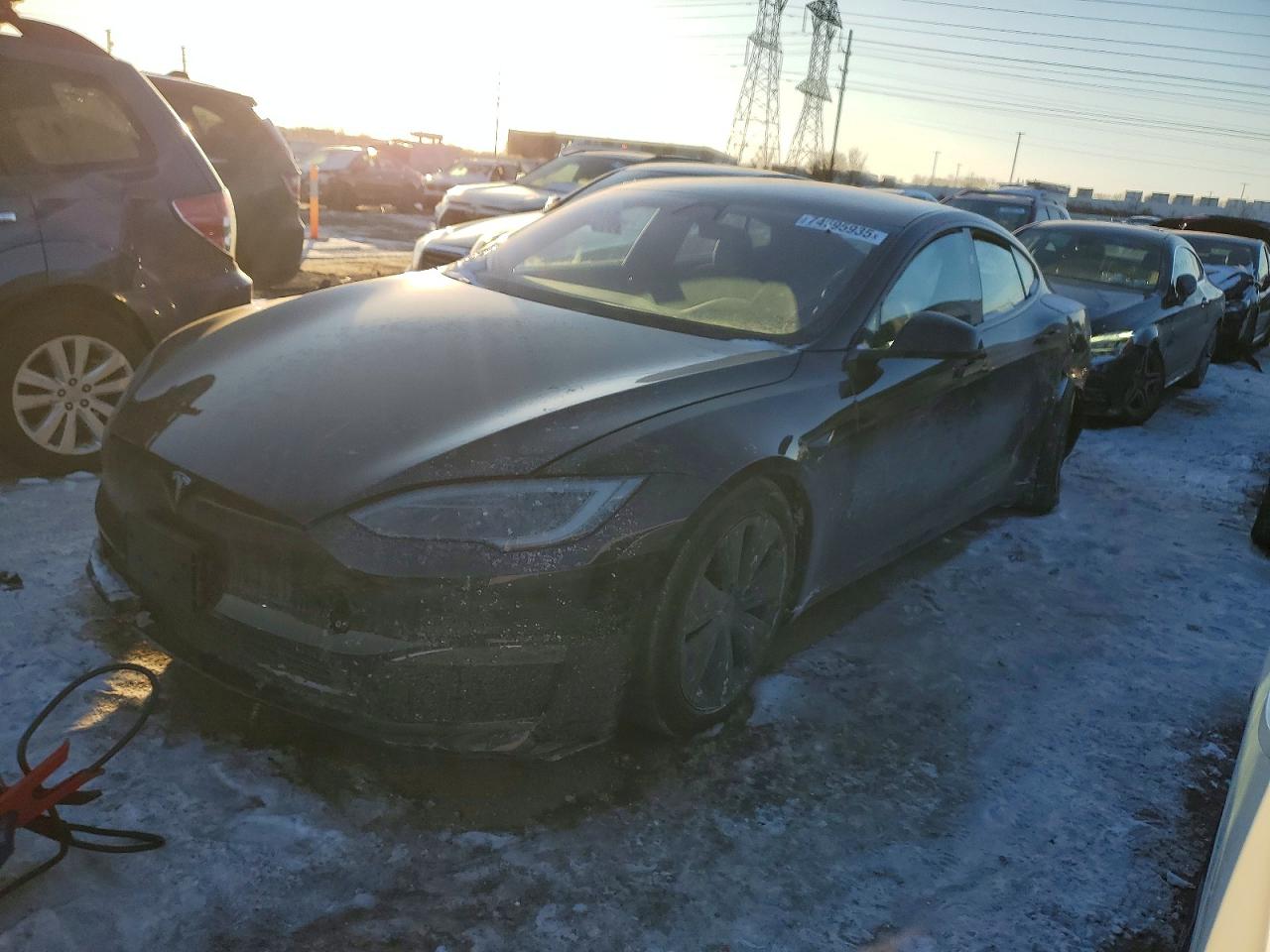 2025 Tesla Model S, VIN 5YJSA1E59SF549085 — Rear end