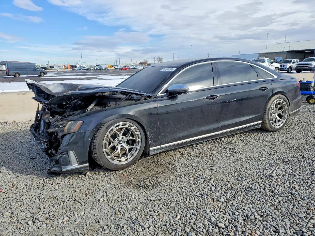 2020 Audi S8, VIN WAU8SAF83LN002006 — Engine fire