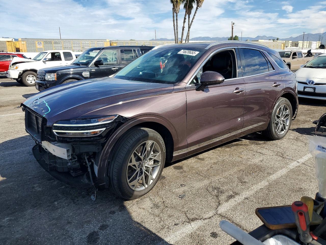 2023 Genesis GV70 2.5T, VIN KMUMADTB6PU103586 — Rear end