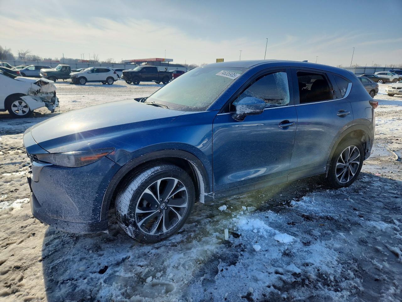 2023 Mazda CX-5 S Premium, VIN JM3KFBDM5P0109510 — Interior fire