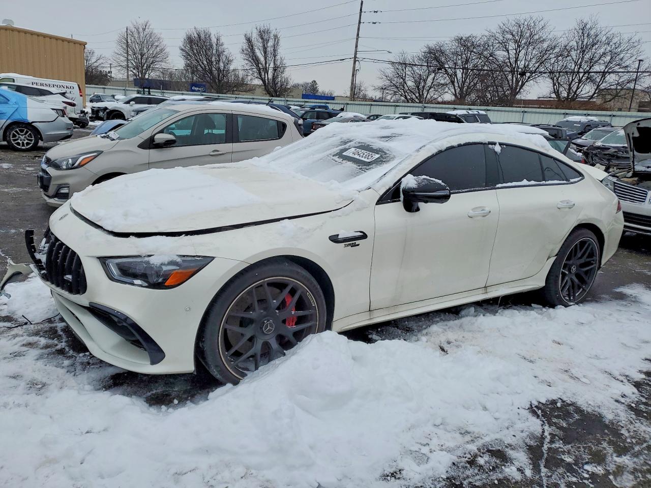2023 Mercedes-Benz AMG GT 53, VIN W1K7X6BB2PA062683 — Engine fire