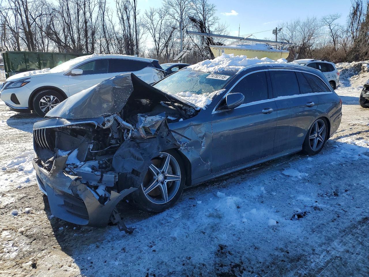 2017 Mercedes-Benz E 400 Luxury, VIN WDDZH6GB3HA146771 — Front end