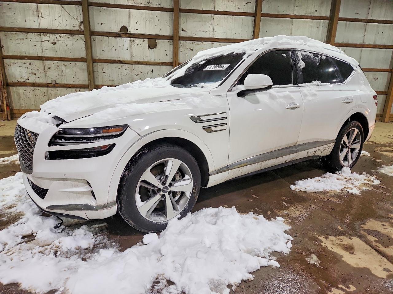 2021 Genesis GV80, VIN KMUHCESC8MU060750 — Front end