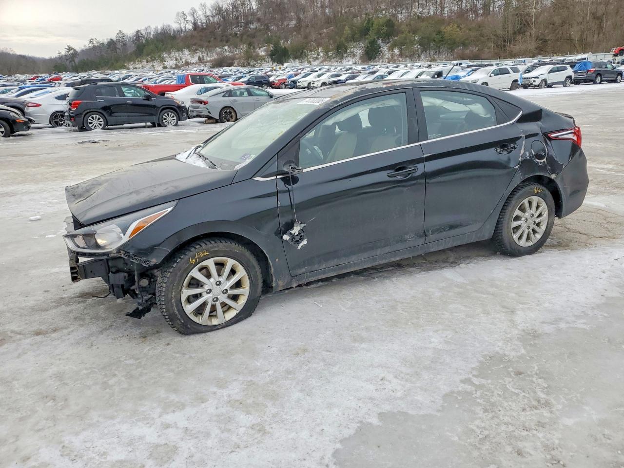 2020 Hyundai Accent SEL, VIN 3KPC24A65LE122883 — Rollover