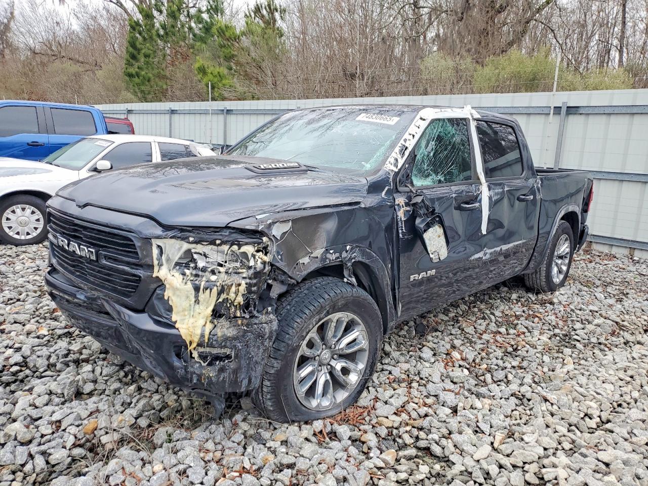 2020 Ram 1500 Laramie, VIN 1C6SRFJT5LN335778 — Burn