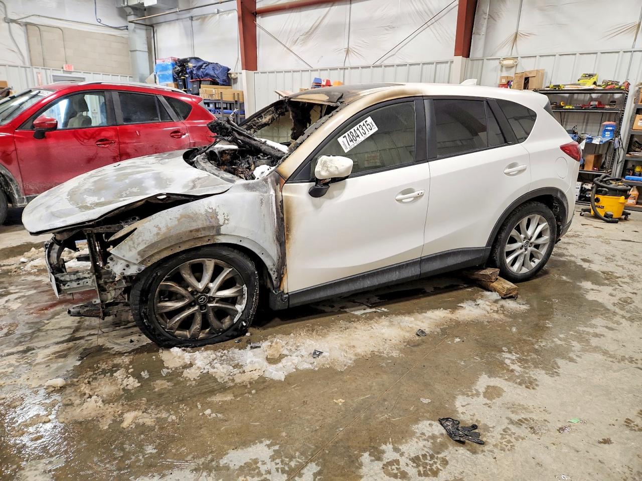 2014 Mazda CX-5 Grand Touring, VIN JM3KE4DY0E0327725 — Engine fire