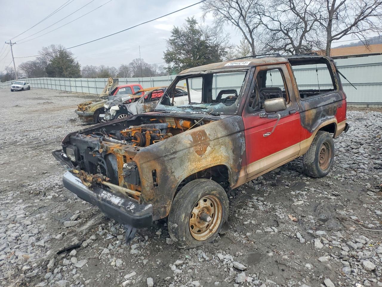 1988 Ford Bronco, VIN 1FMCU14T8JUA94971 — Burn
