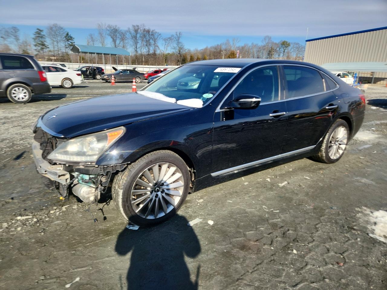 2015 Hyundai Equus Signature, VIN KMHGH4JH5FU100319 — Front end