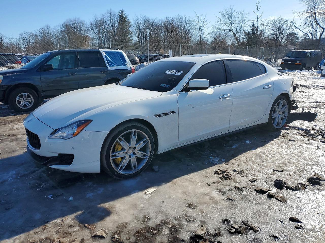 2016 Maserati Quattroporte S, VIN ZAM56RPA8G1185969 — Rear end