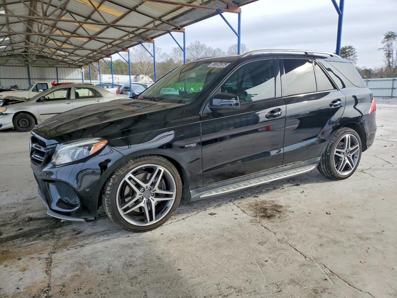 2018 Mercedes-Benz GLE 43 AMG, VIN 4JGDA6EB2JB032297 — Engine fire