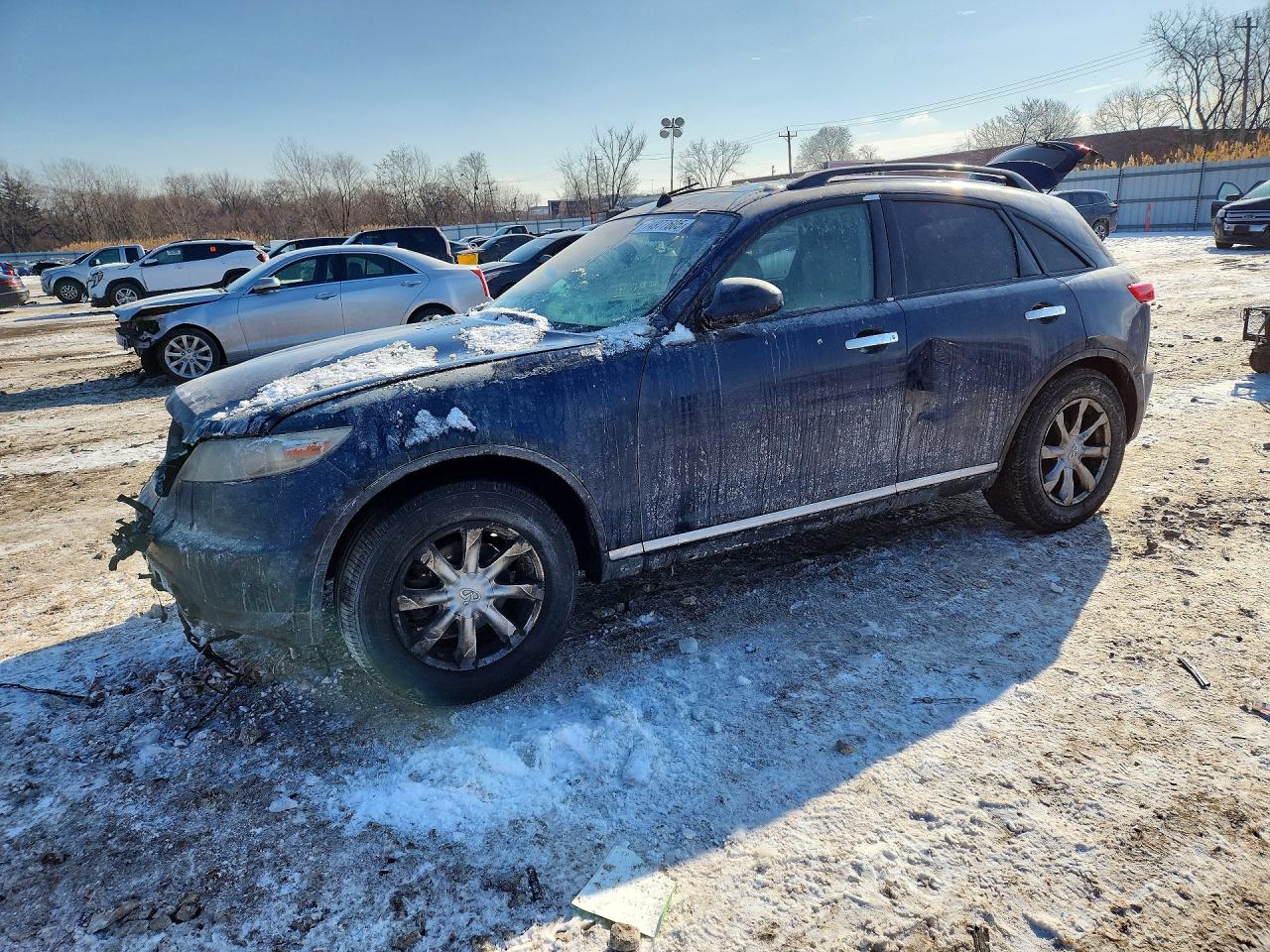 2008 Infiniti FX, VIN JNRAS08W28X209248 — Engine fire