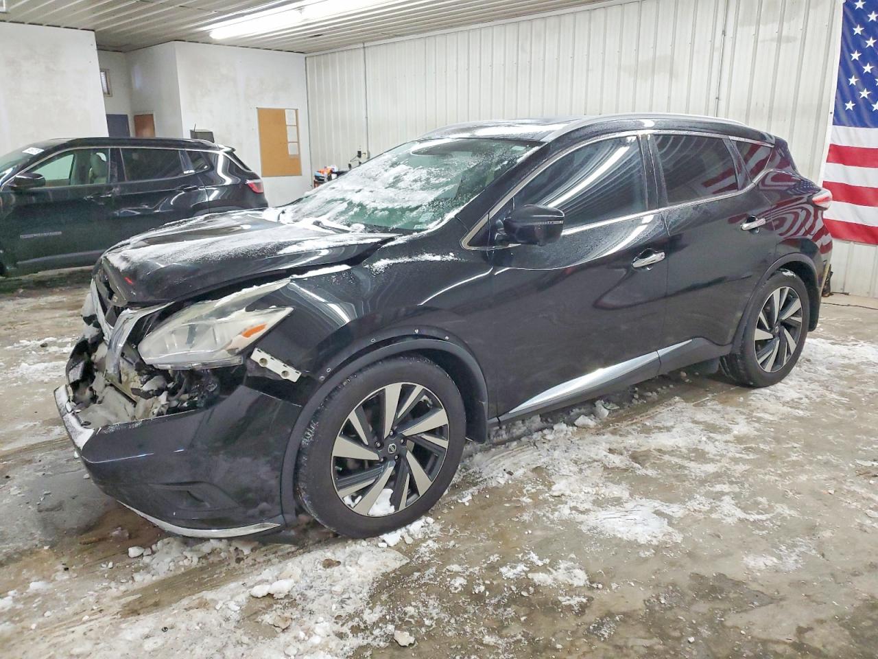 2018 Nissan Murano Platinum, VIN 5N1AZ2MH2JN106858 — Front end