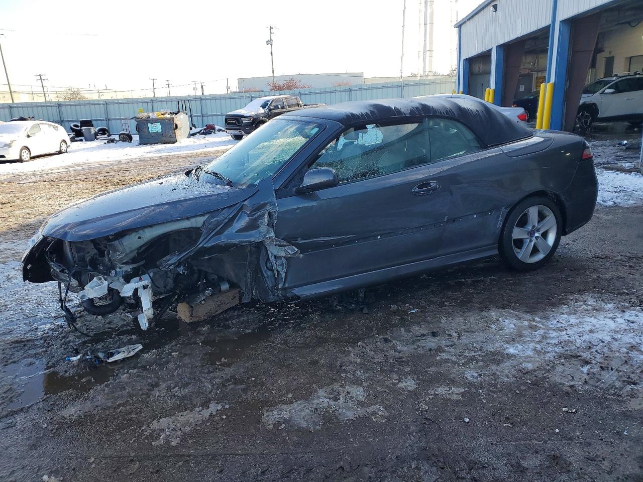 2010 Saab 9-3, VIN YS3FB79Y7A6000669 — Front end
