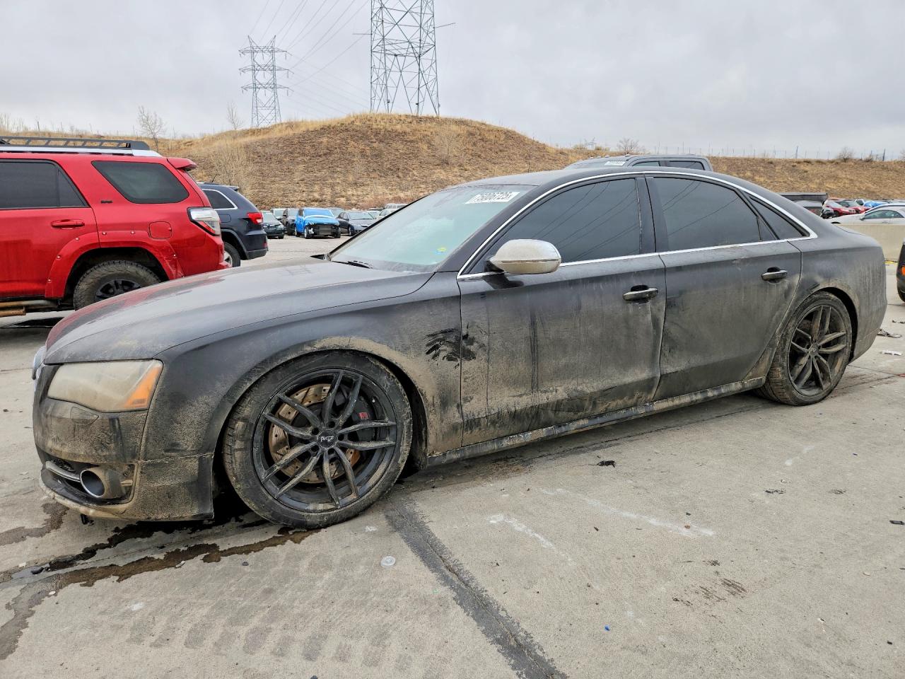 2013 Audi S8, VIN WAUD2AFD2DN031056 — Undercarriage