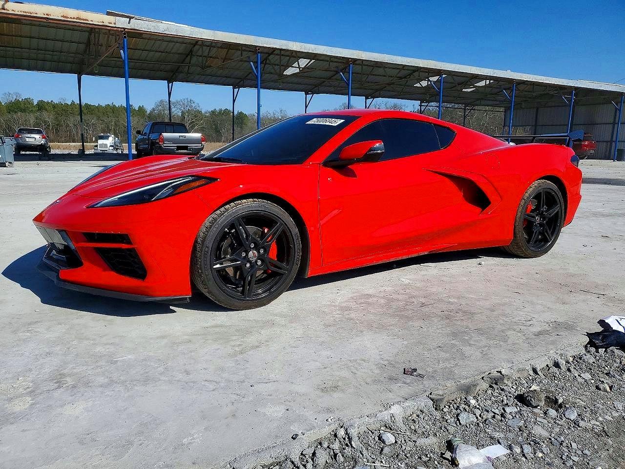 2024 Chevrolet Corvette 2LT, VIN 1G1YB2D4XR5127210 — Vandalism