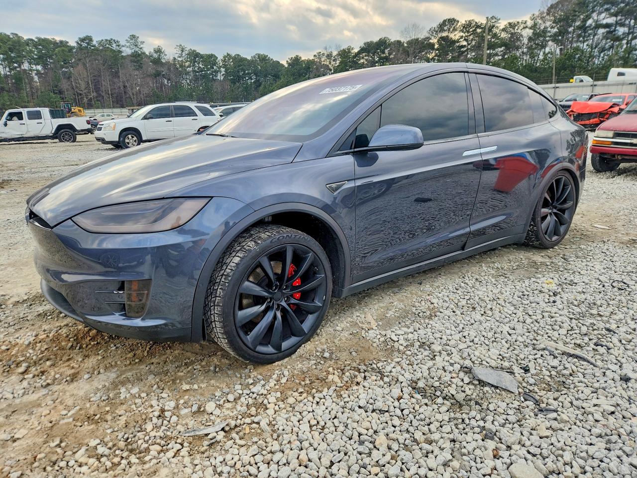 2016 Tesla Model X P90D, VIN 5YJXCBE41GF000615 — Partial repair