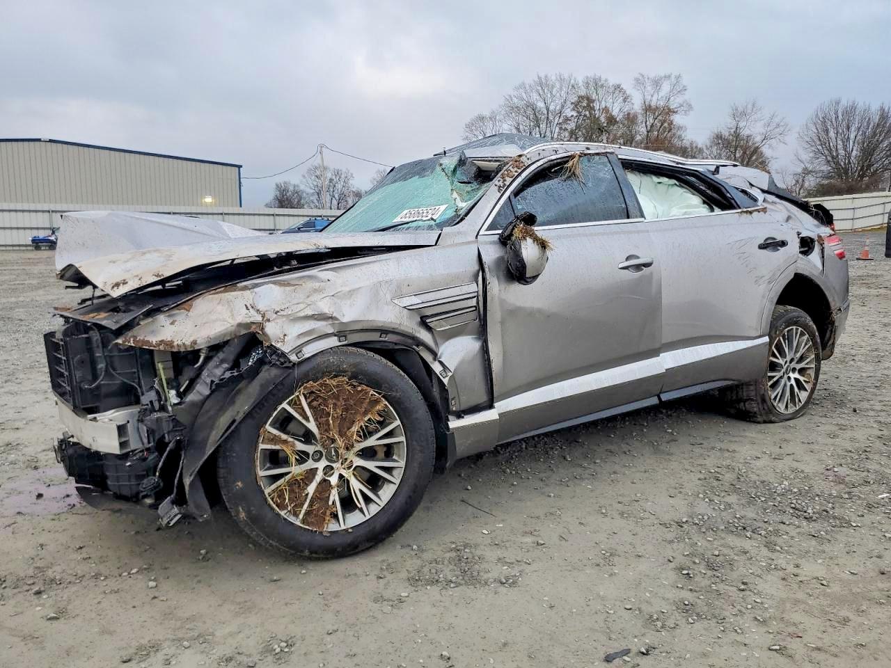 2021 Genesis GV80, VIN KMUHBDSB7MU041563 — Rollover