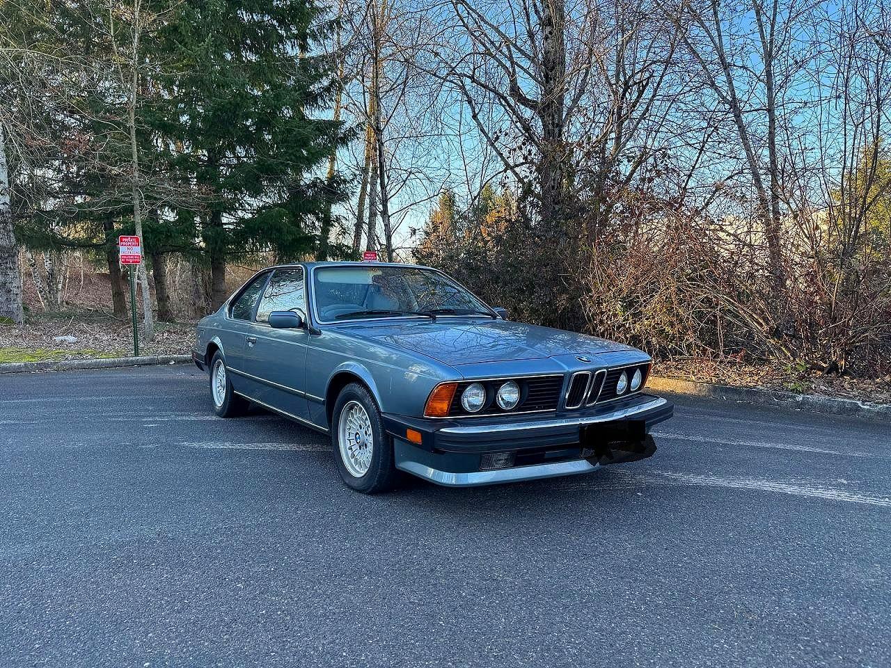 1987 BMW 6 Series 635CSi, VIN WBAEC8407H3265883 — Prior damage history