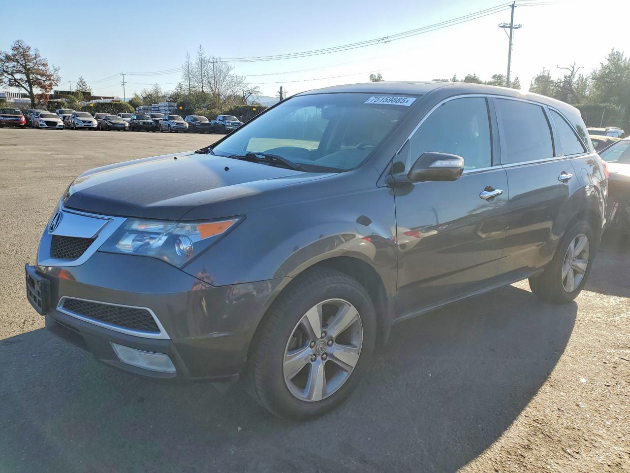2012 Acura MDX Technology, VIN 2HNYD2H30CH523000 — Rear end