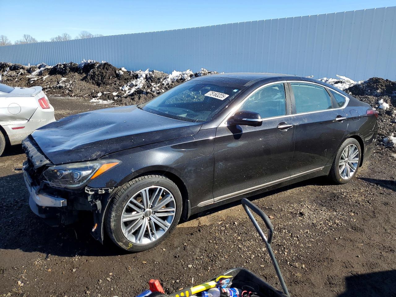 2018 Genesis G80 3.8L, VIN KMHGN4JE4JU245925 — Front end