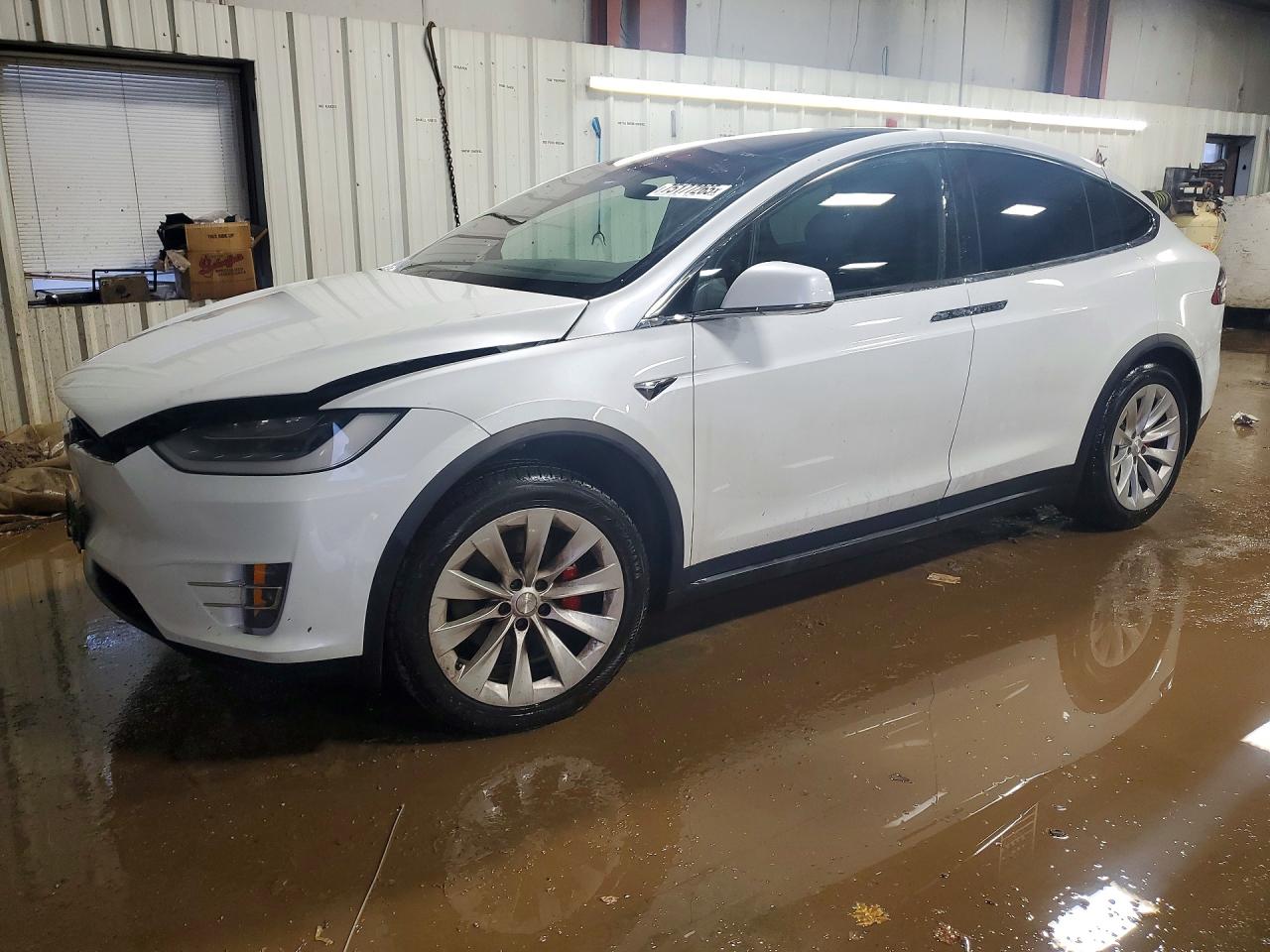 2019 Tesla Model X P100D, VIN 5YJXCBE41KF186763 — Vandalism
