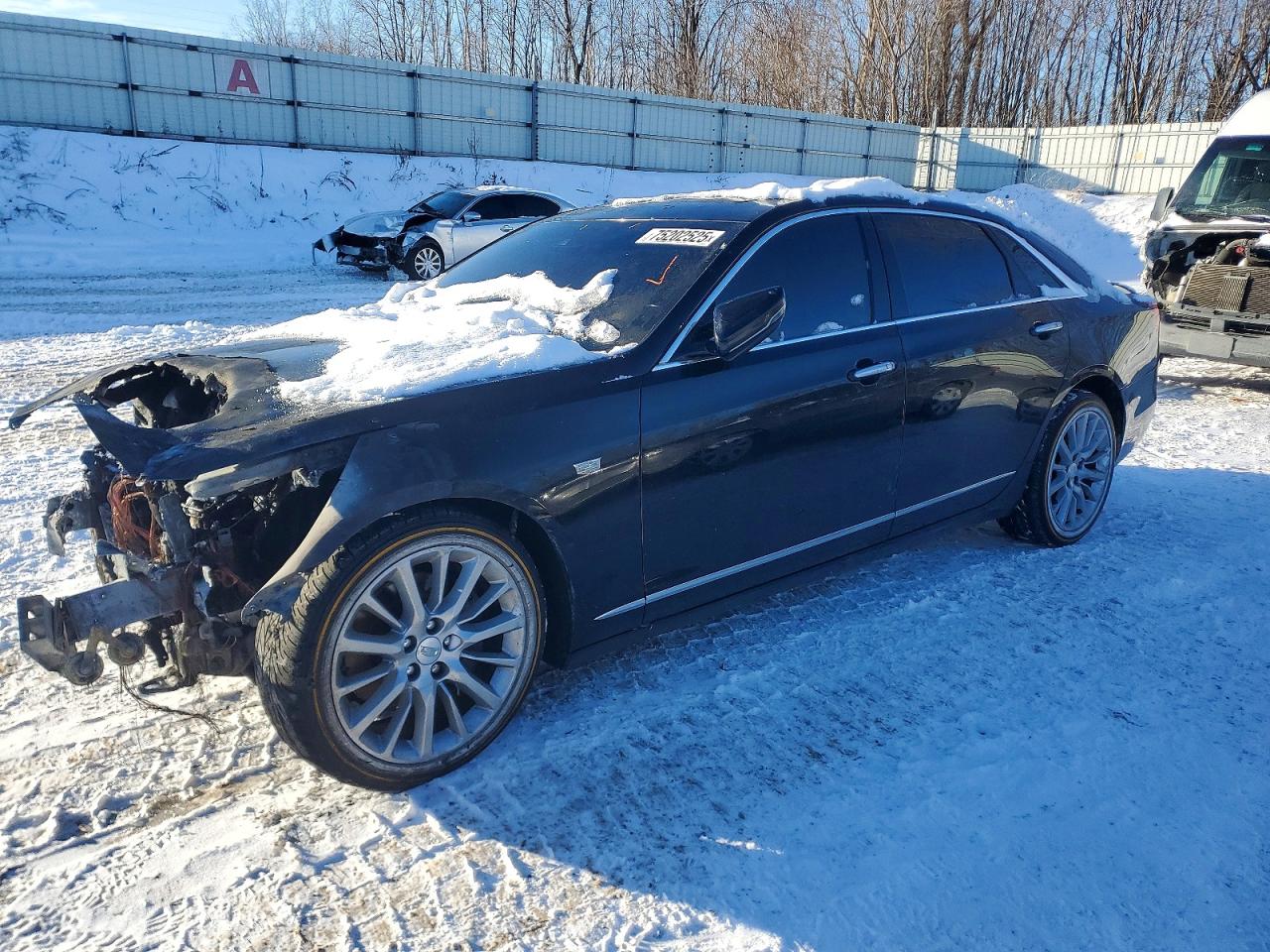 2017 Cadillac CT6 AWD, VIN 1G6KB5RS8HU150790 — Engine fire
