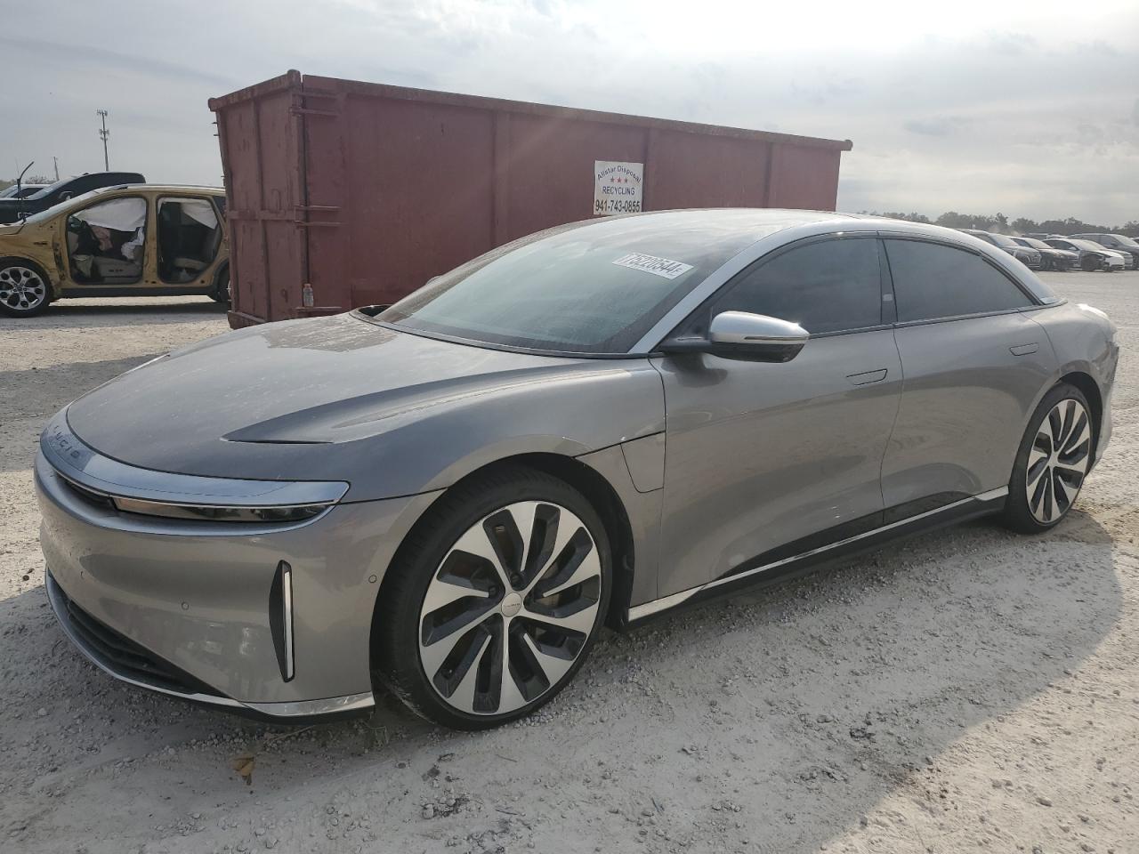 2023 Lucid Air Grand Touring, VIN 50EA1GBA8PA005673 — Water / flood