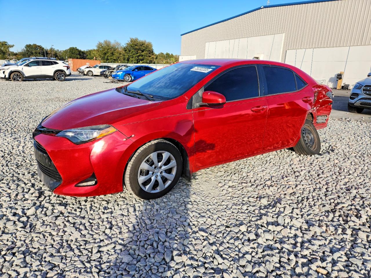 2018 Toyota Corolla LE, VIN 5YFBURHE0JP781272 — Rear end