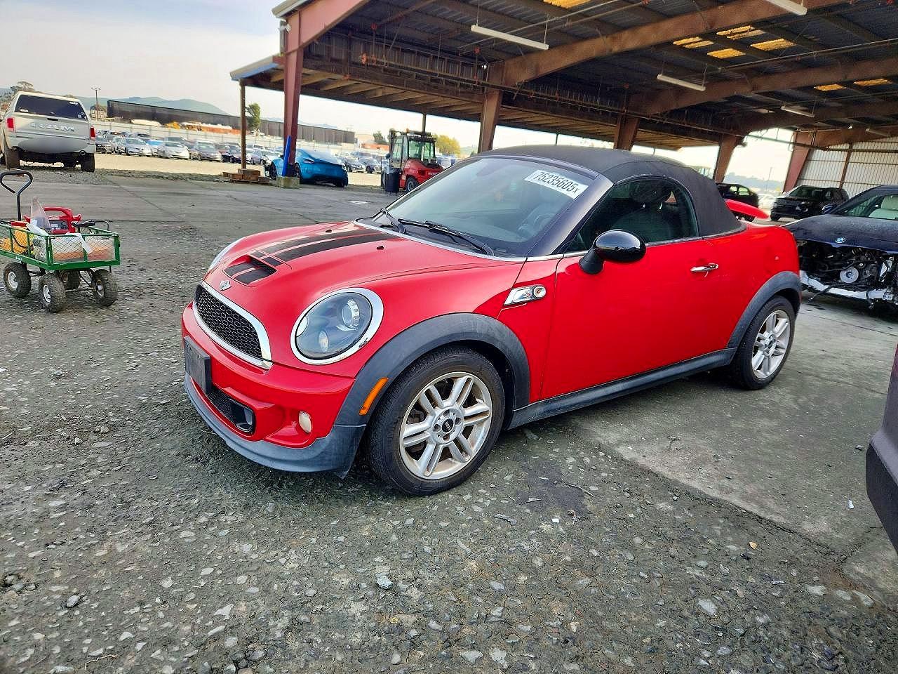 2014 MINI Roadster S, VIN WMWSY3C52ET594829 — Water / flood