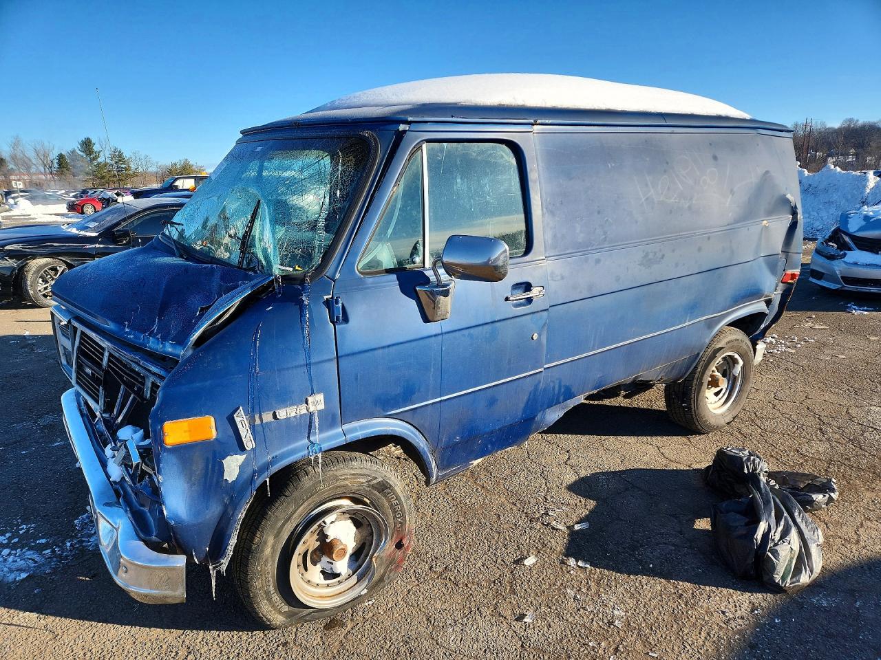 1988 GMC Vandura, VIN 1GTDG15H4J7523063 — Rear end