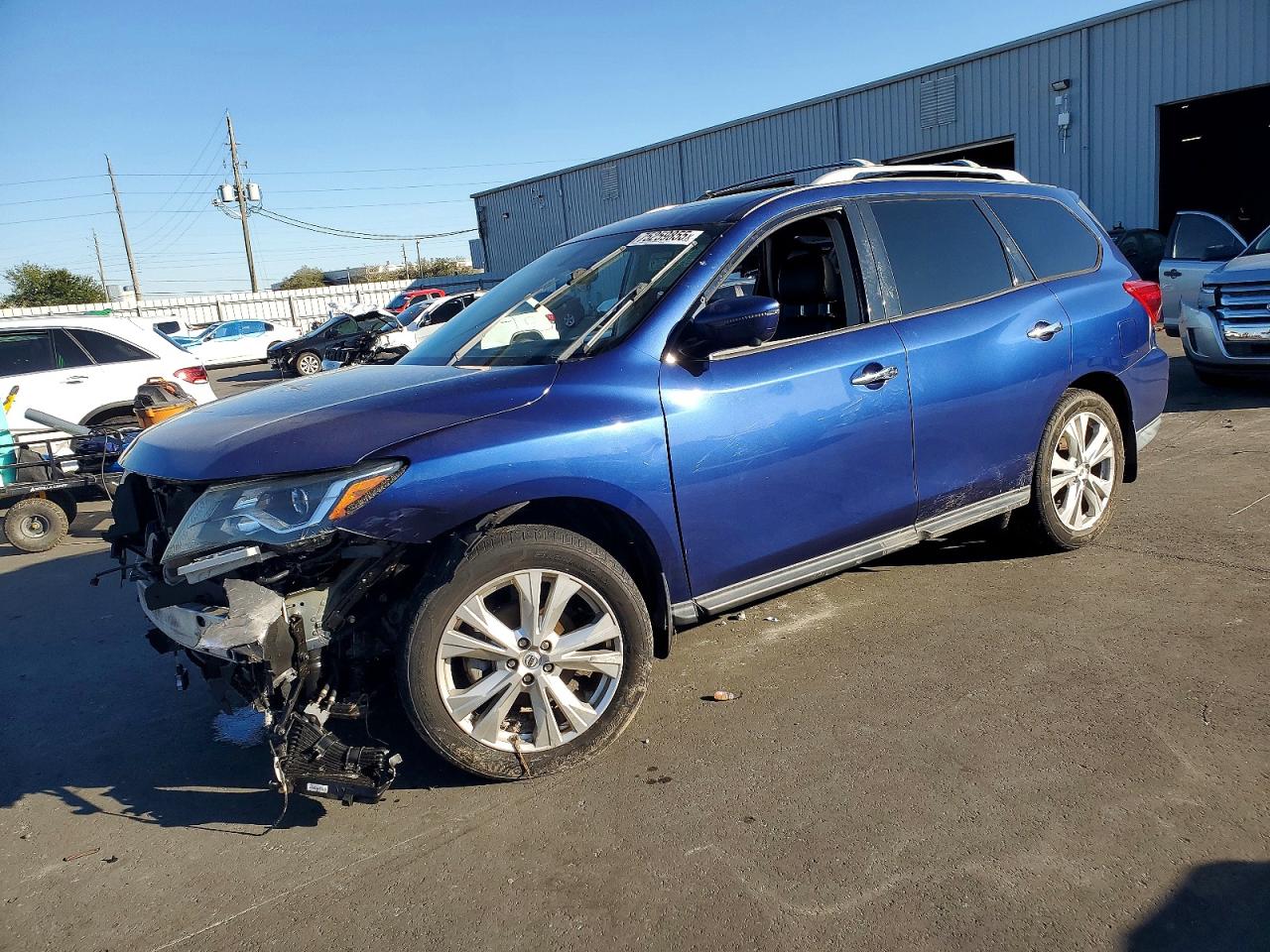 2018 Nissan Pathfinder Platinum, VIN 5N1DR2MMXJC650160 — Water / flood