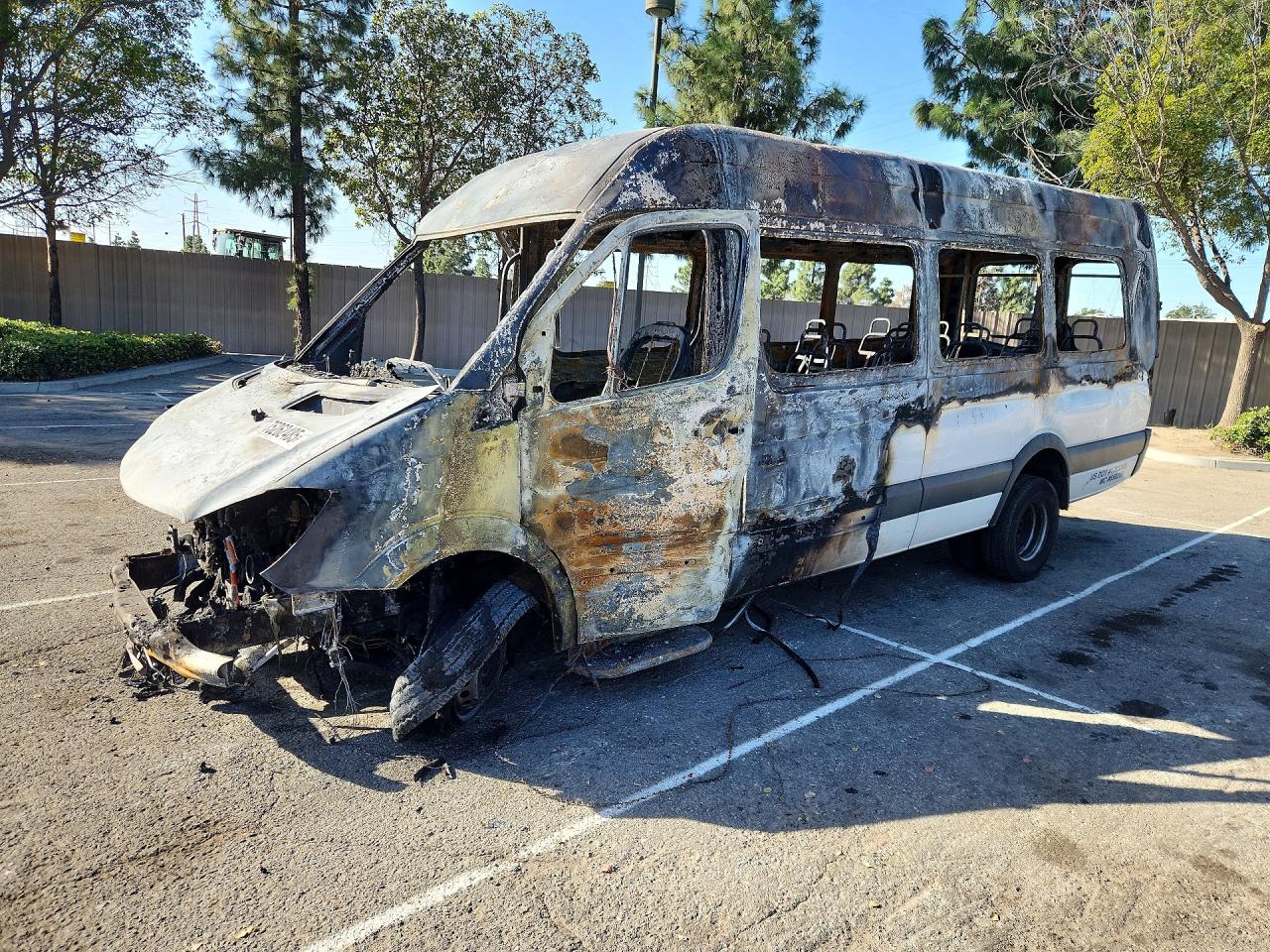 2014 Mercedes-Benz Sprinter Cargo, VIN WD3PF4CC1E5881368 — Burn