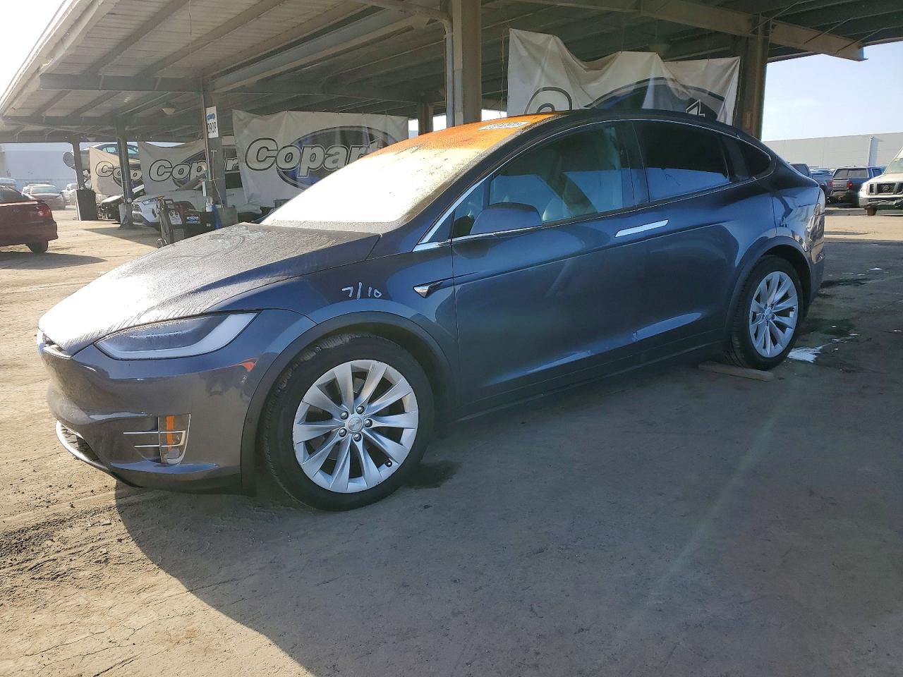 2019 Tesla Model X 75D, VIN 5YJXCDE27KF149355 — Minor dents and scratches
