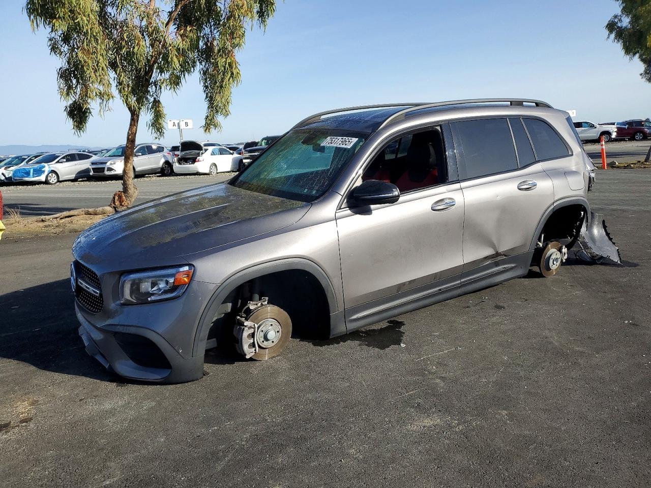 2021 Mercedes-Benz GLB 250, VIN W1N4M4GB7MW098704 — Stripped
