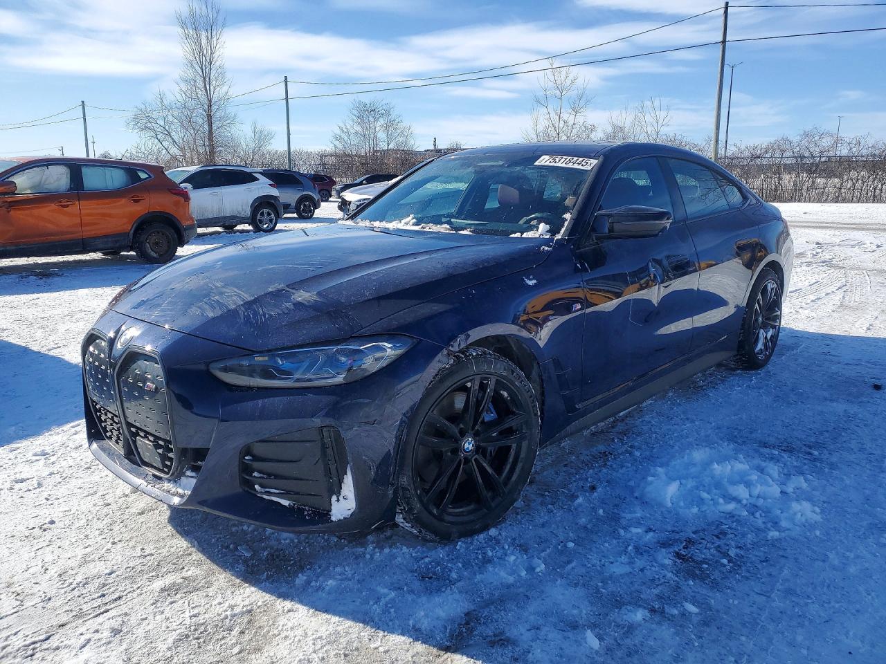 2022 BMW i4 M50, VIN WBY33AW05NFM60680 — Side