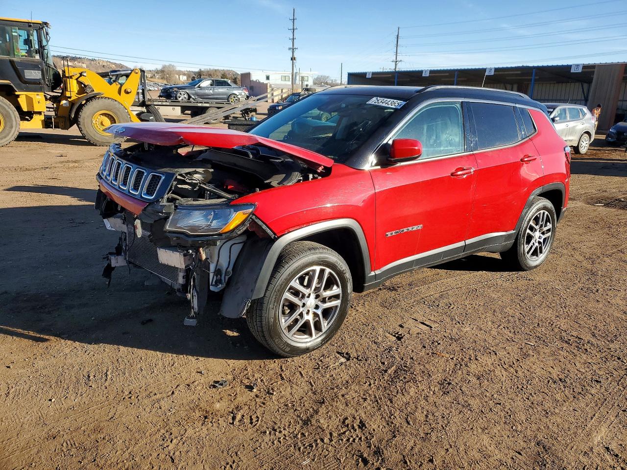 2020 Jeep Compass Latitude, VIN 3C4NJDBB7LT244535 — Front end