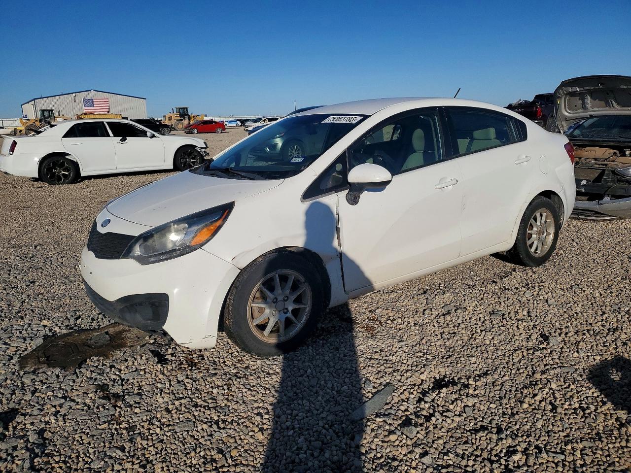 2013 Kia Rio LX, VIN KNADM4A39D6276666 — Front end