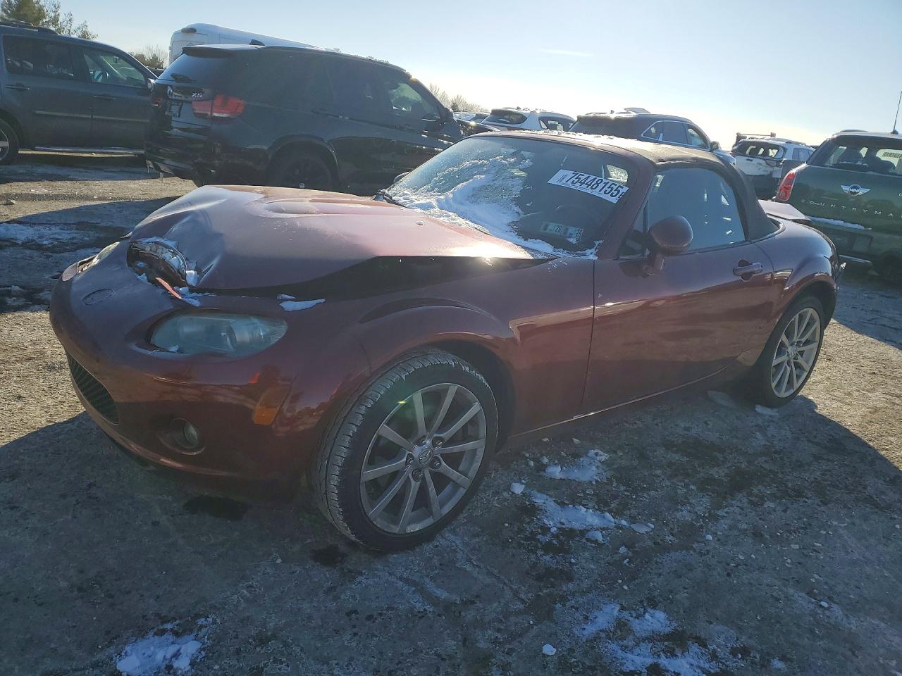 2008 Mazda MX-5 Miata Touring, VIN JM1NC25F280139239 — Rear end