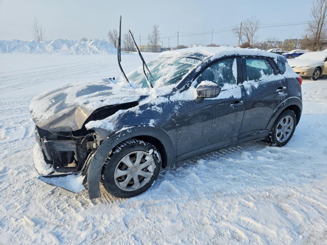 2017 Mazda CX-3 Sport, VIN JM1DKFB75H0154949 — Front end