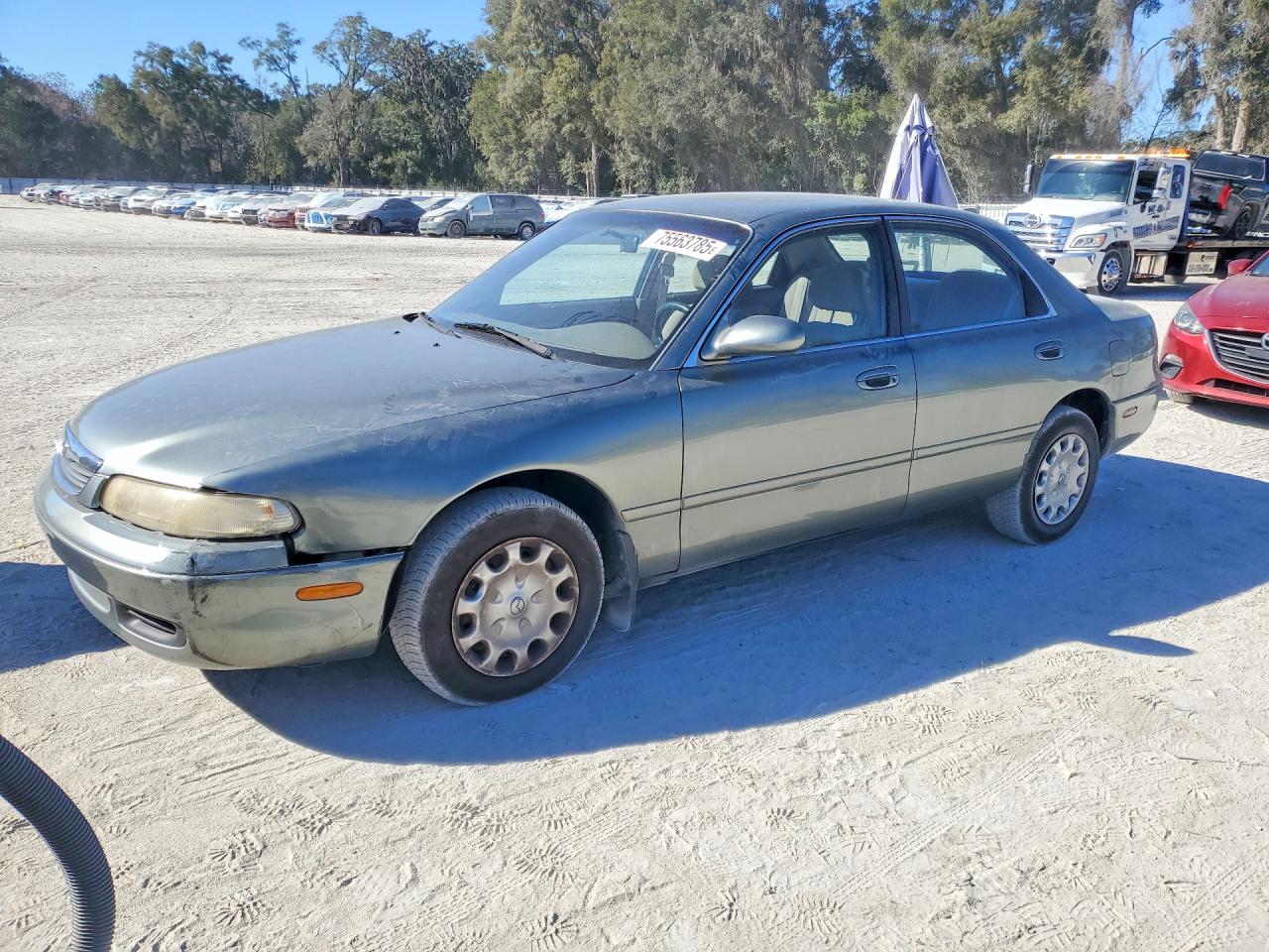 1996 Mazda 626 DX, VIN 1YVGE22C4T5505625 — Front end